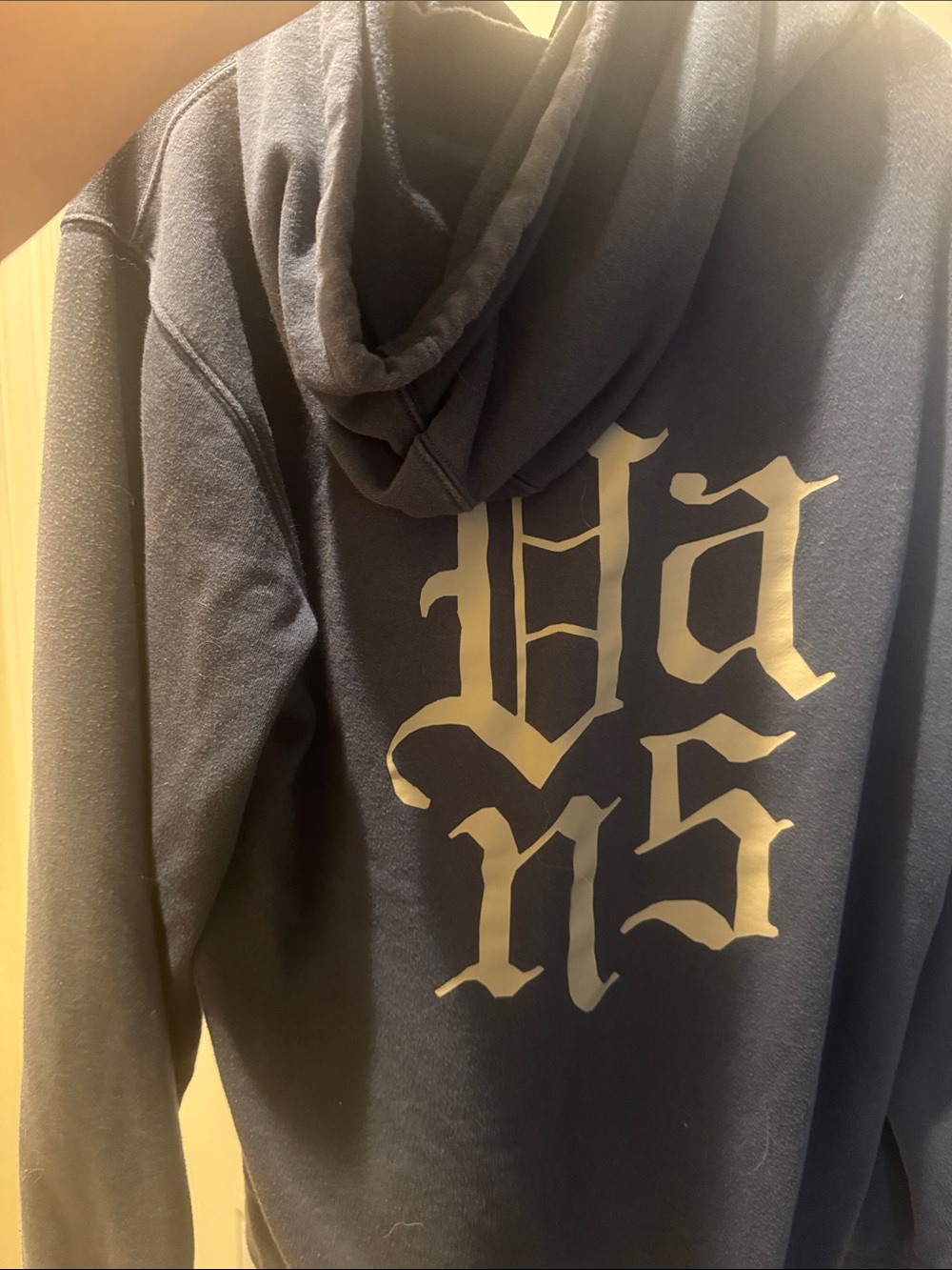 Vans Navy Blue Pullover Hoodie with Palm Logo